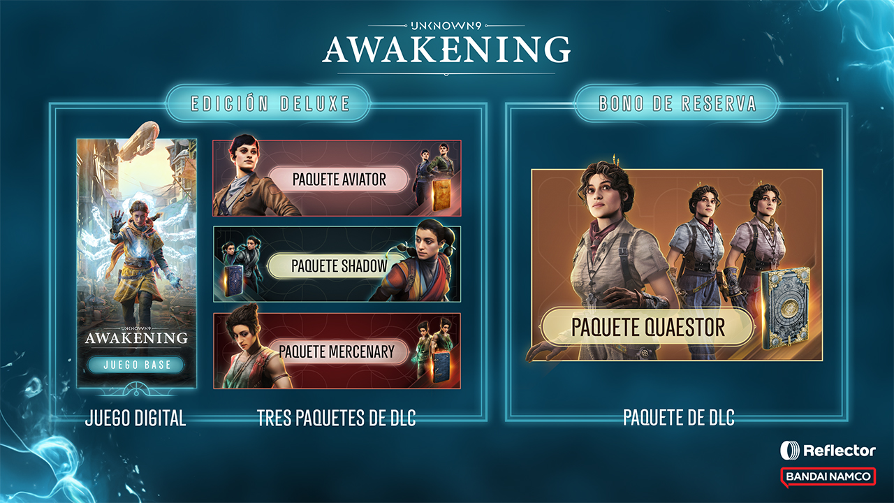 Unknown 9: Awakening Video Game Editions and Cosmetic DLCs.