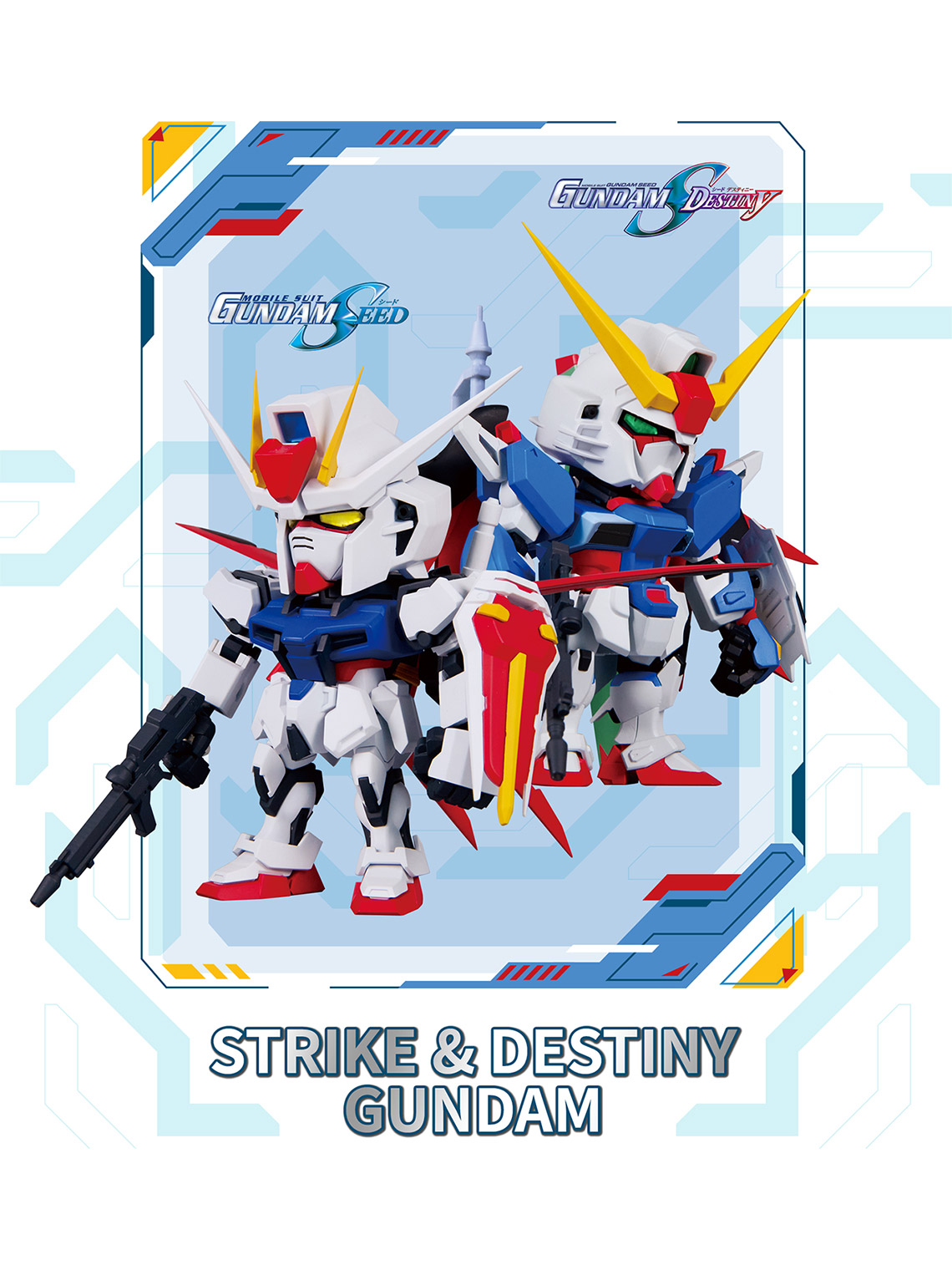 Mobile Suit Gundam SEED QMSV Mini Strike & Destiny Gundam (Set of 8)