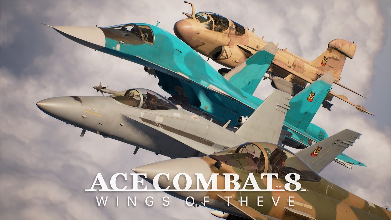 Combate aéreo em Ace Combat 8.