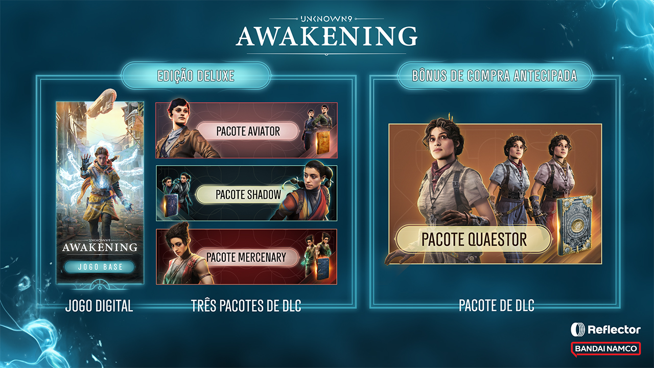 Unknown 9: Awakening Video Game Editions and Cosmetic DLCs.