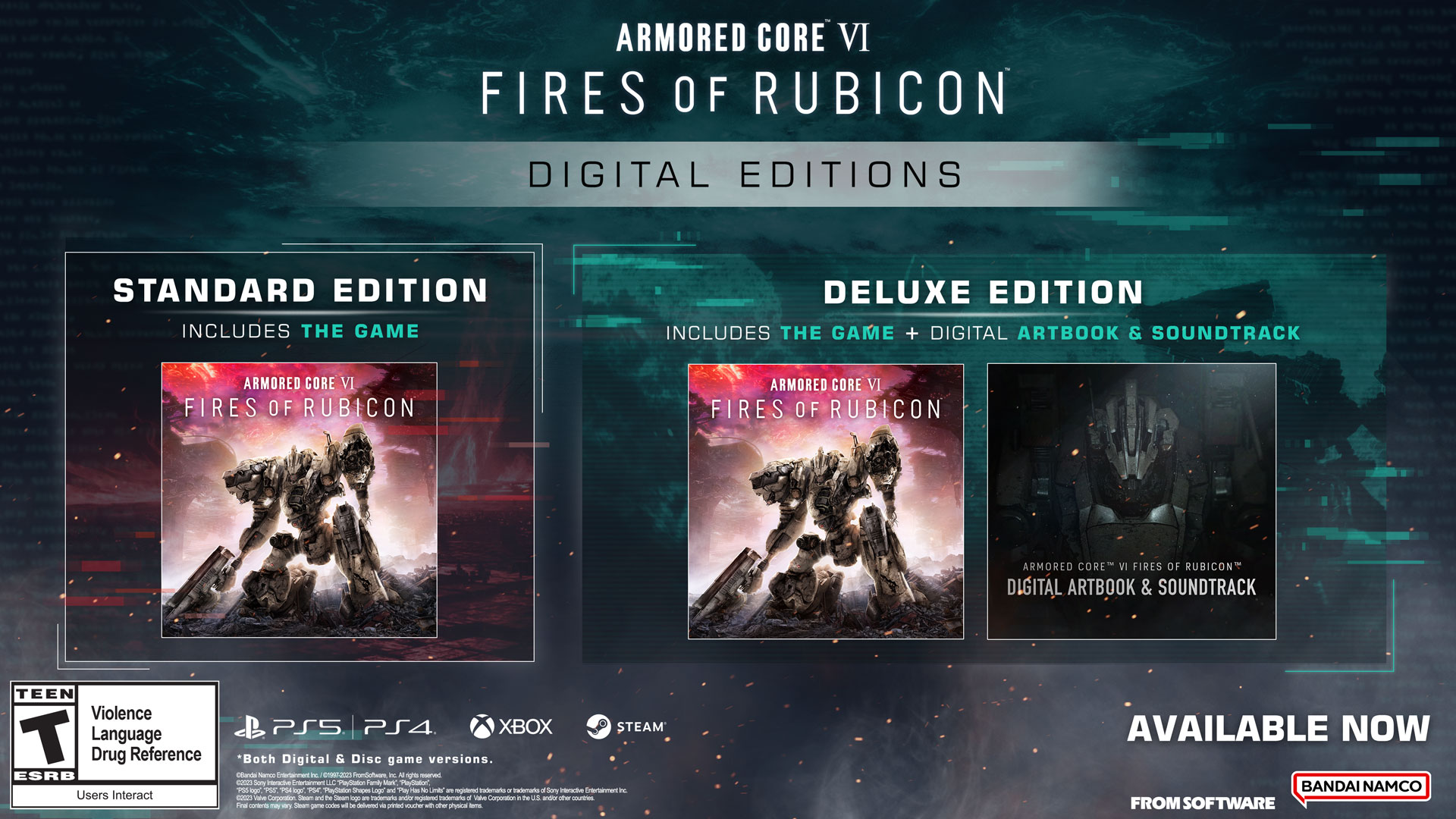 ARMORED CORE VI FIRES OF RUBICON Edição Deluxe Digital Imagem do Produto